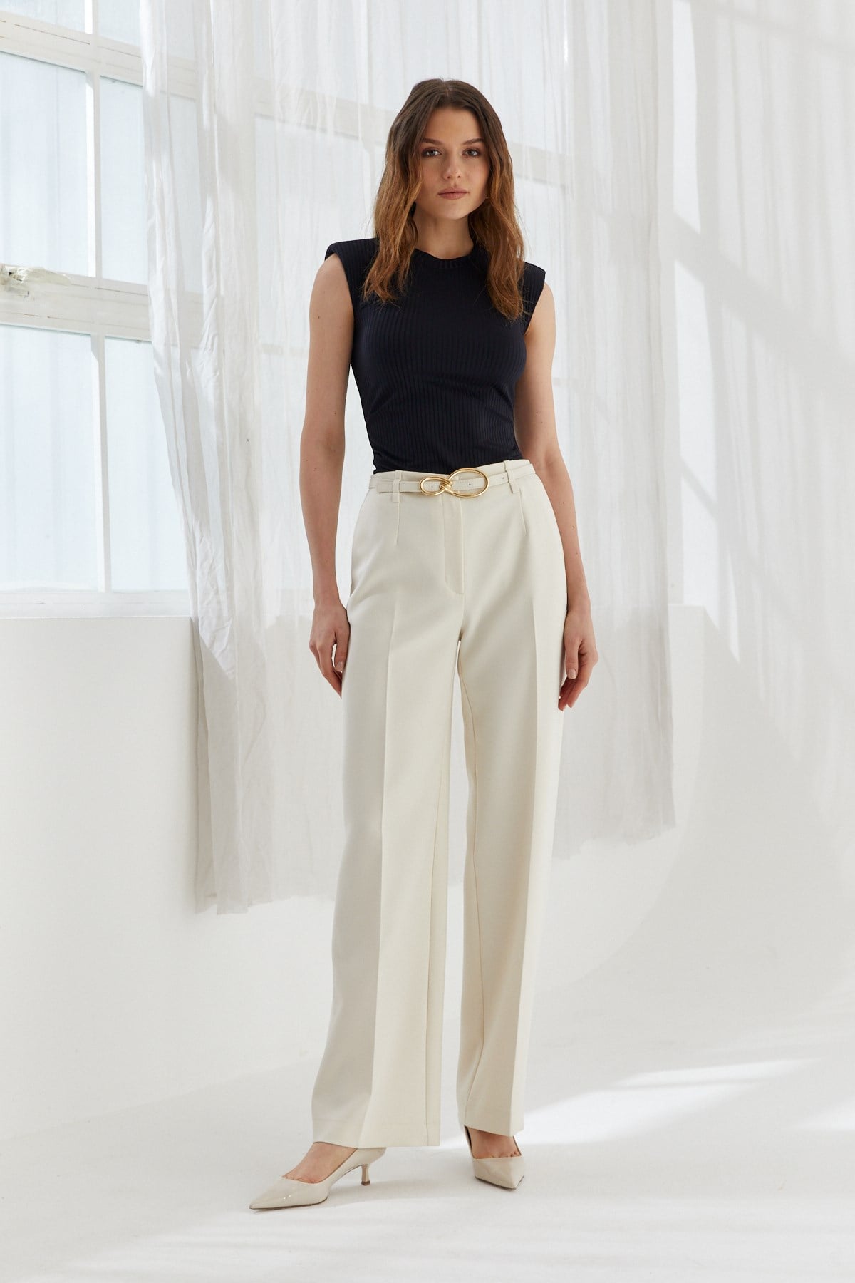 NAAR 32235 PANTOLON KREM