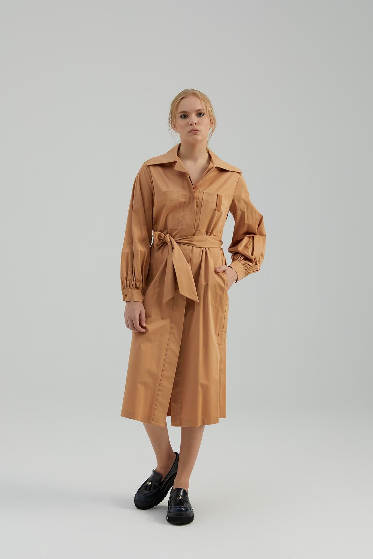 NAAR 51100 ELBİSE CAMEL