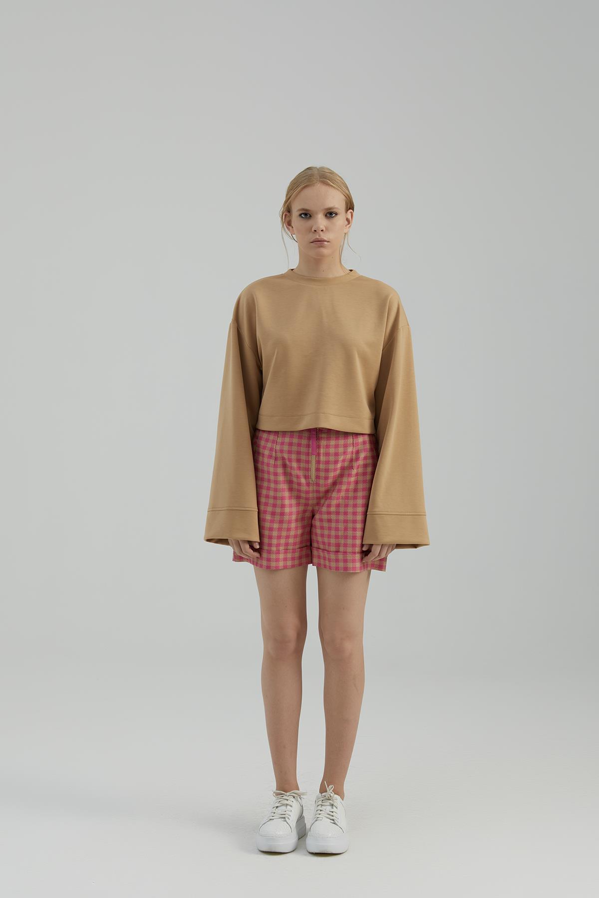 NAAR 51401 ŞORT CAMEL/PEMBE