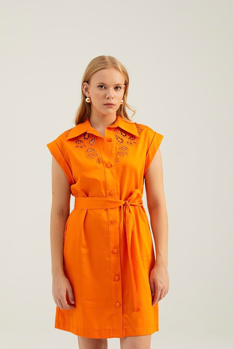 NAAR 61119 ELBİSE TURUNCU