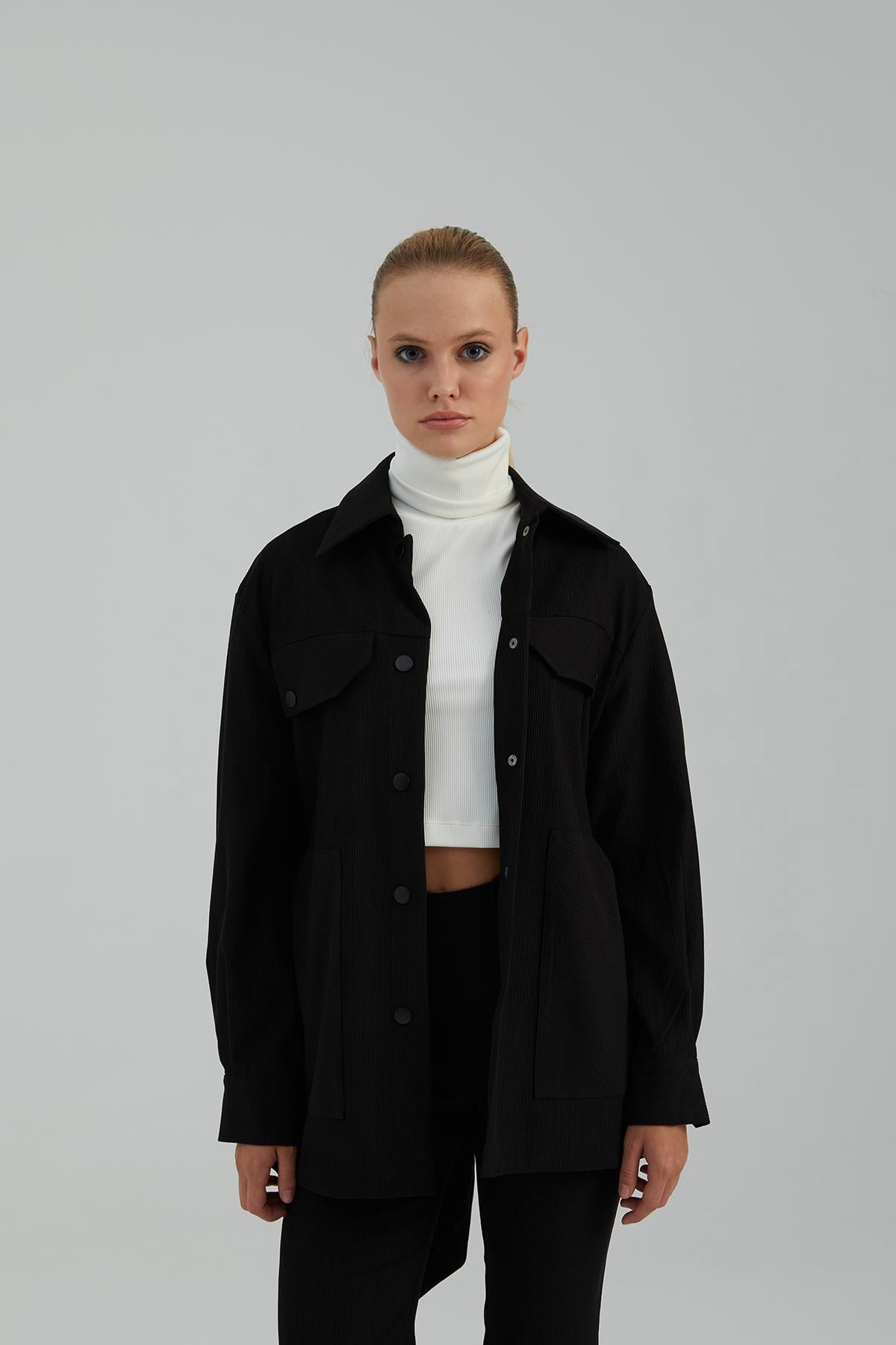 NAAR 71618 CEKET SİYAH