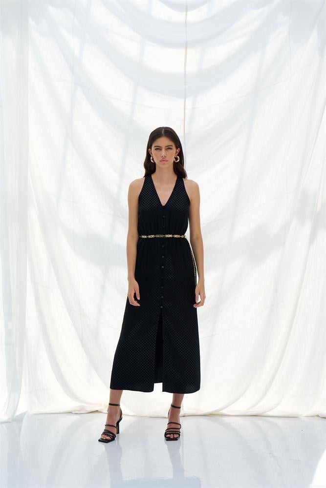 NAAR 81109 ELBİSE SİYAH