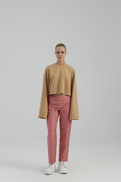 NAAR 51212 PANTOLON CAMEL/PEMBE