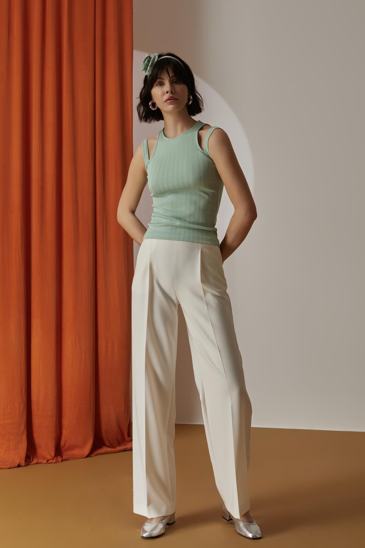 NAAR 12213 PANTOLON EKRU