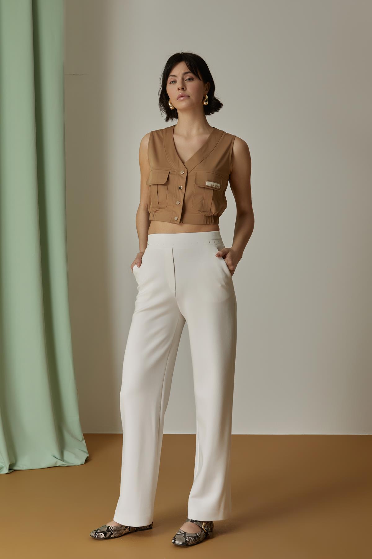 NAAR 12216 PANTOLON EKRU