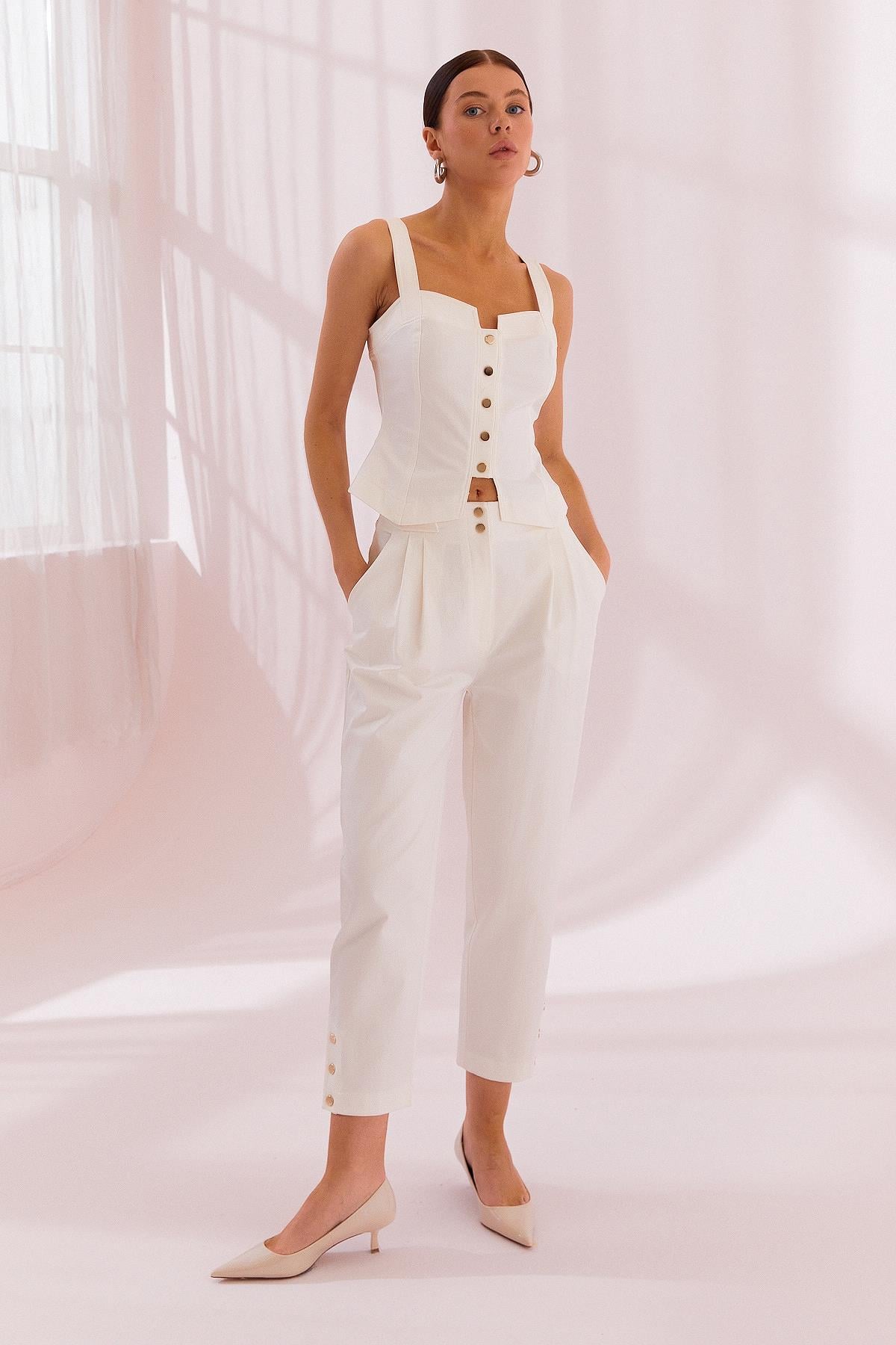 NAAR 12223 PANTOLON EKRU