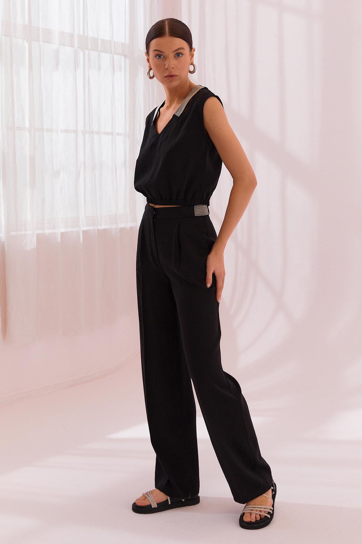 NAAR 12324 BLUZ SİYAH