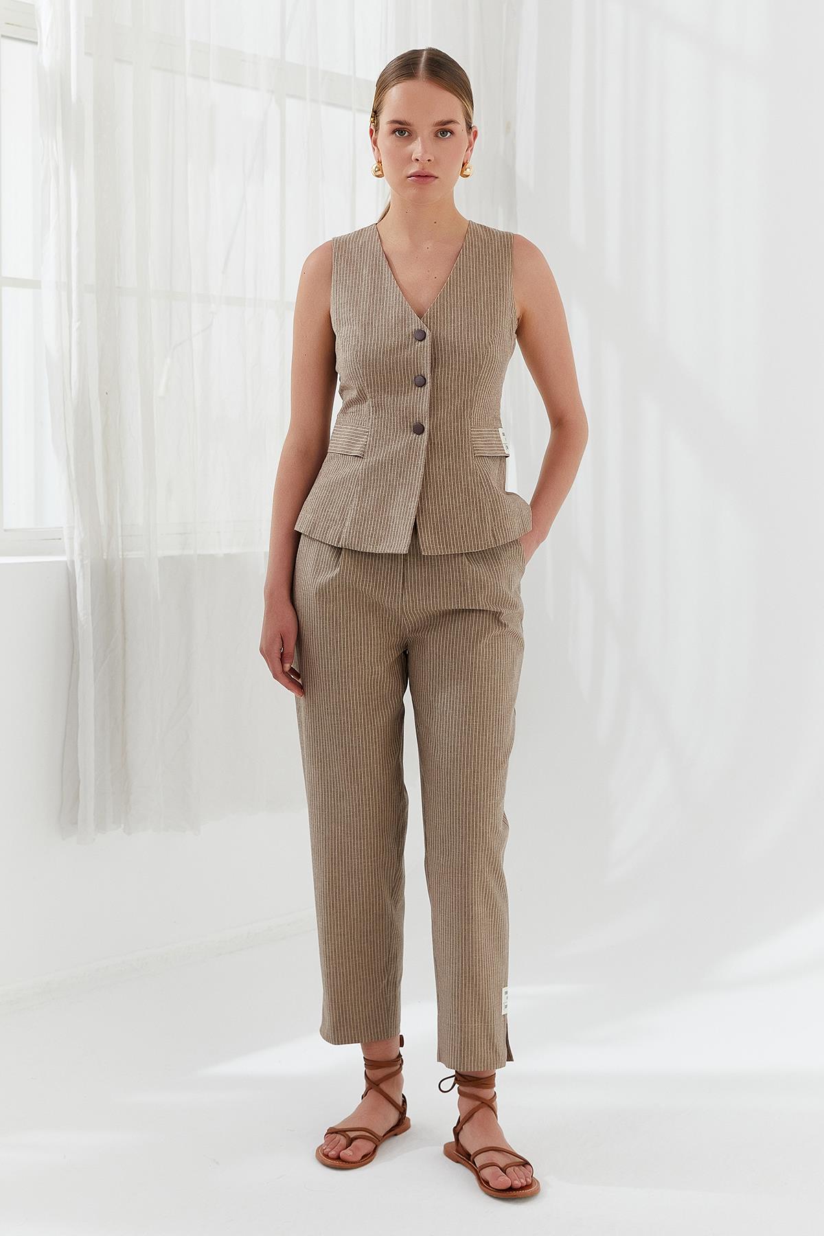 NAAR 12726 YELEK KAHVERENGİ