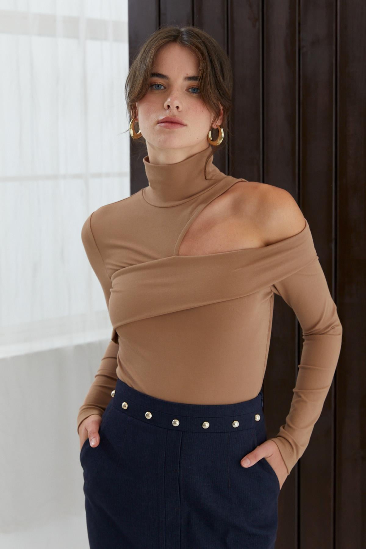 NAAR 22314 BLUZ CAMEL