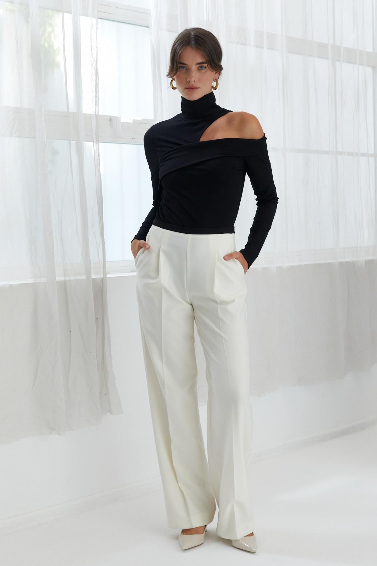 NAAR 22314 BLUZ SİYAH