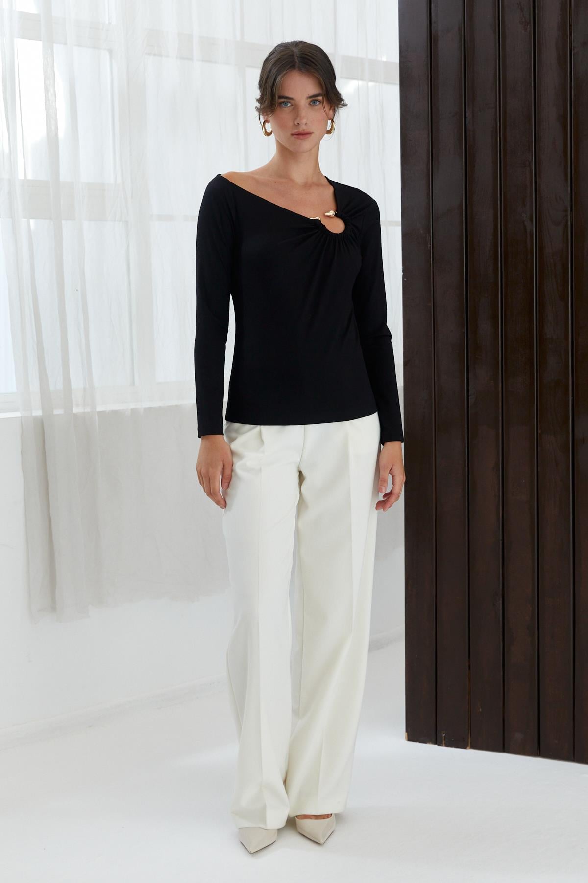 NAAR 22325 BLUZ SİYAH