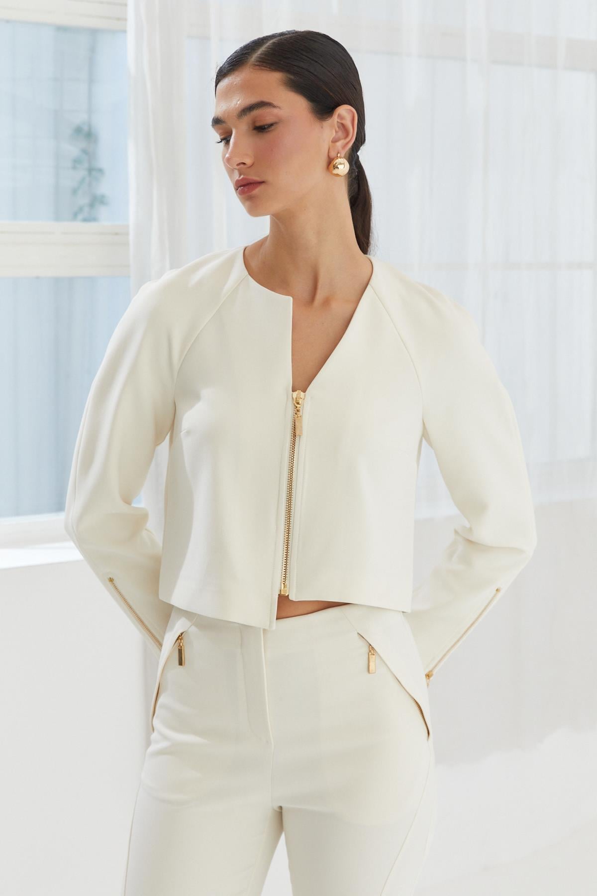 NAAR 22611 CEKET KREM