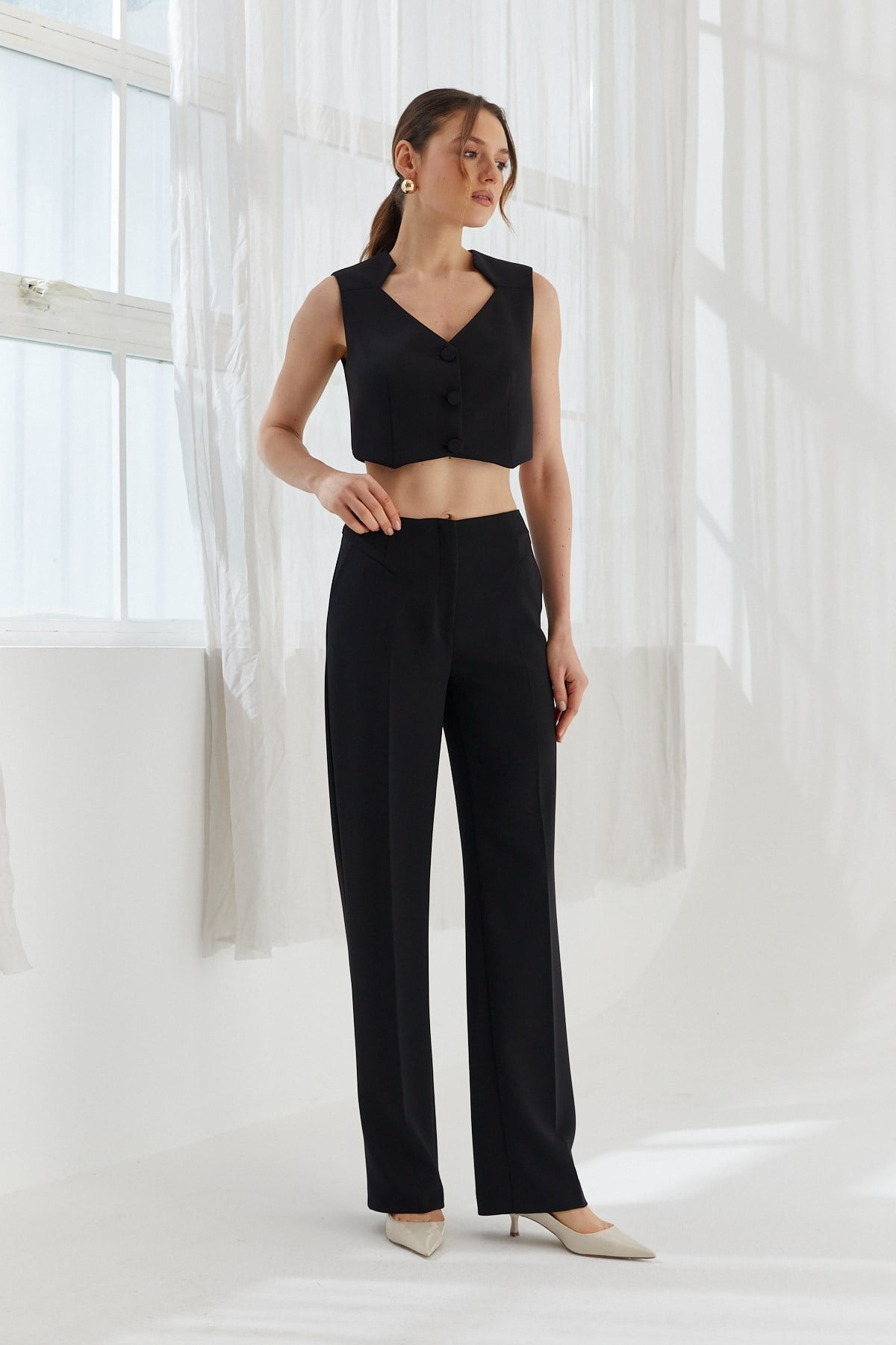 NAAR 32204  PANTOLON SİYAH