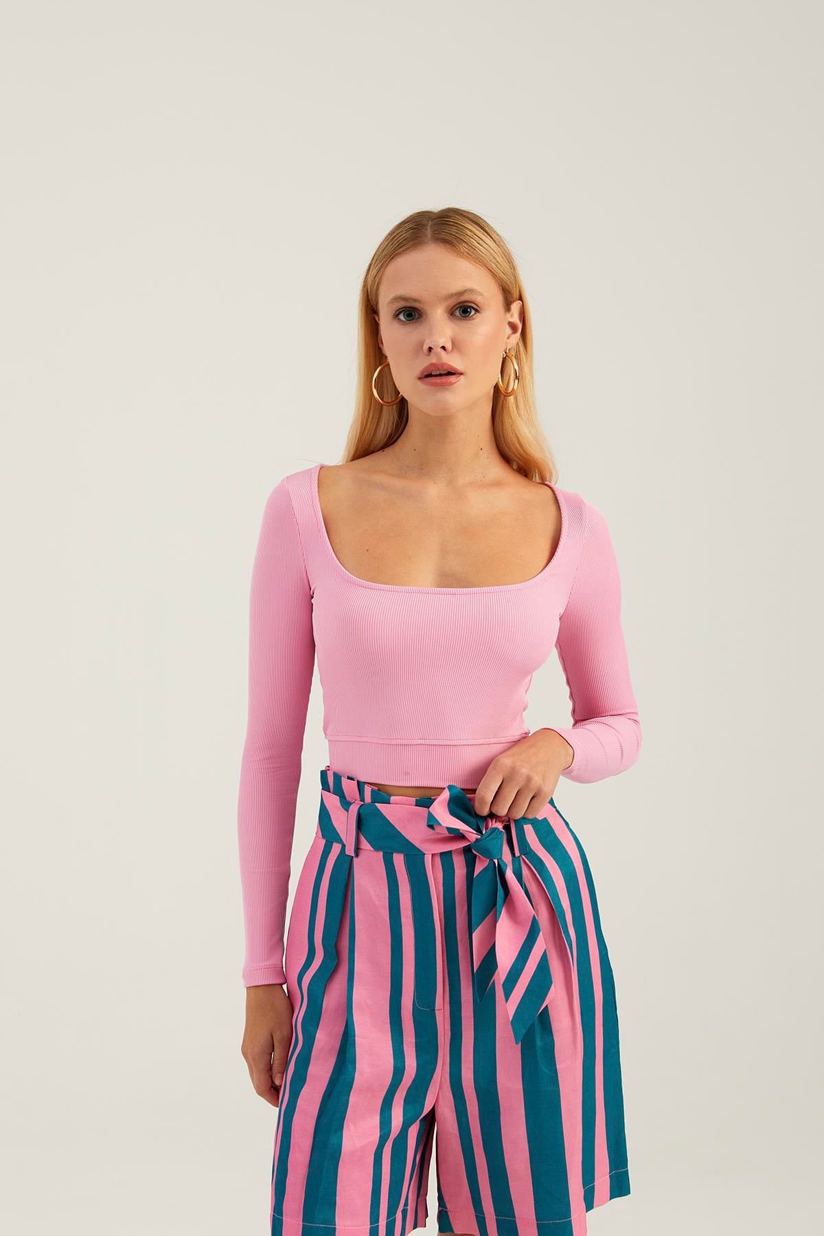 NAAR 61336 BLUZ PEMBE