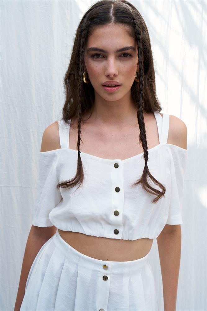 NAAR 81378 BLUZ EKRU