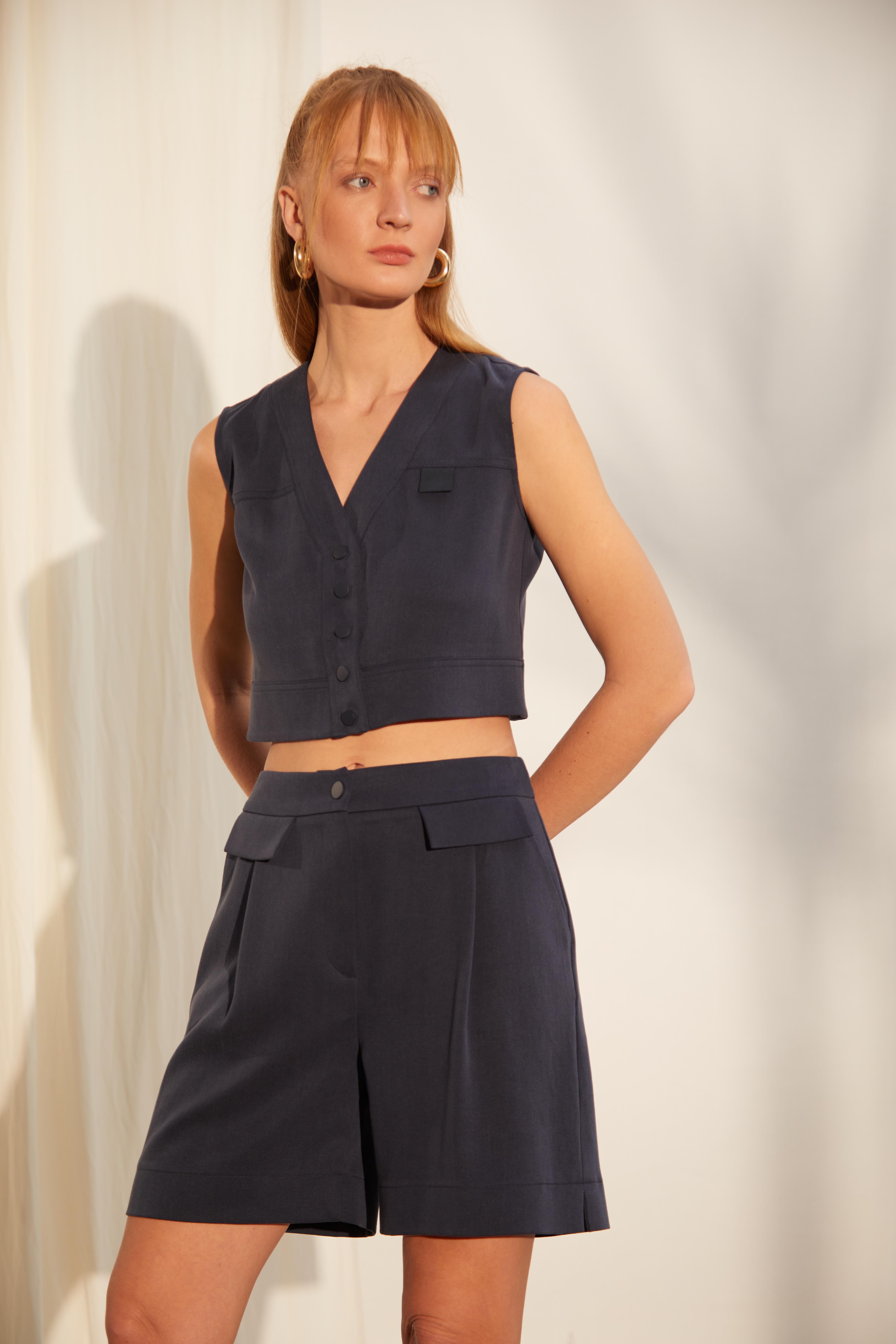 NAAR 81409 ŞORT LACİVERT