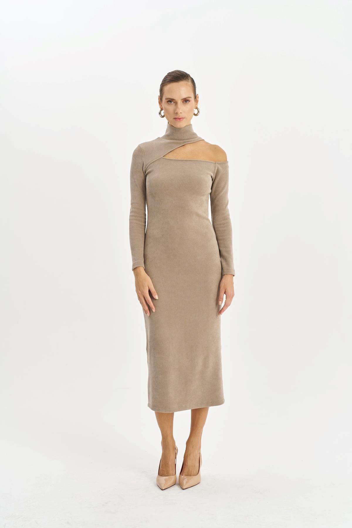 NAAR 91111 ELBİSE BEJ