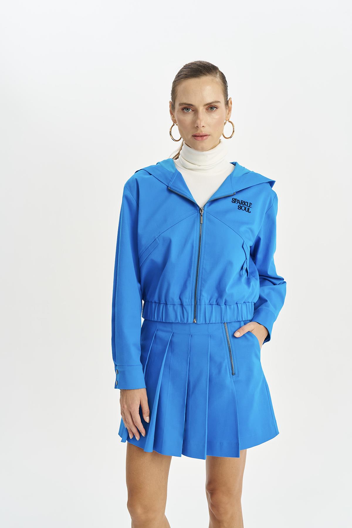 NAAR 91521 ŞORT ETEK MAVİ