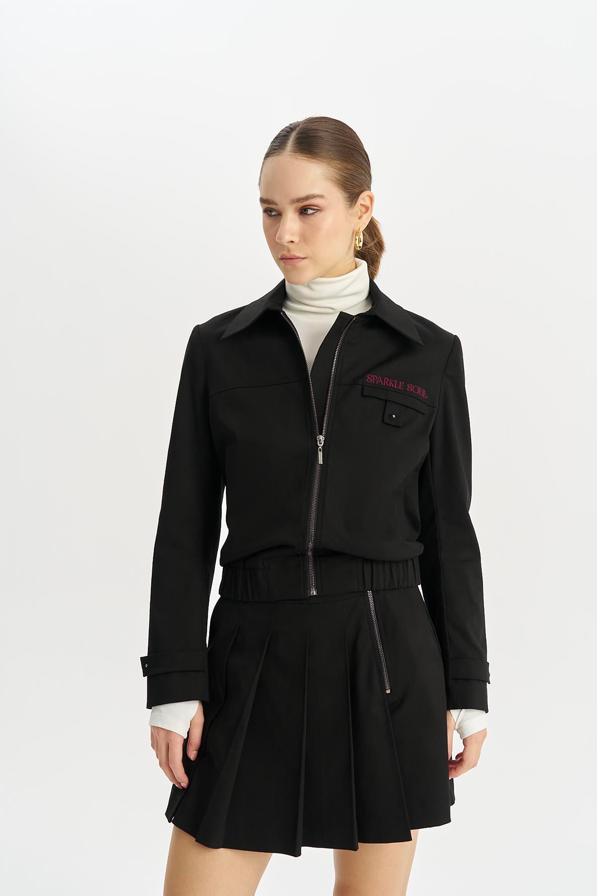 NAAR 91521 ŞORT ETEK SİYAH