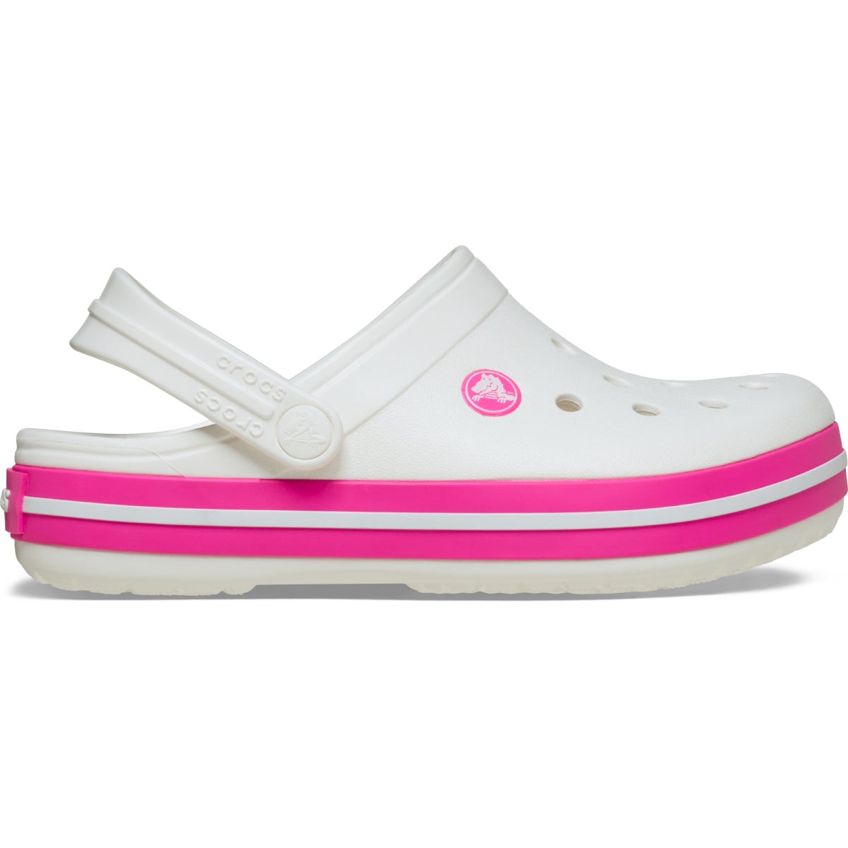 Crocs Crocband Clog - 207006-6WU Çocuk Beyaz/Pembe Terlik
