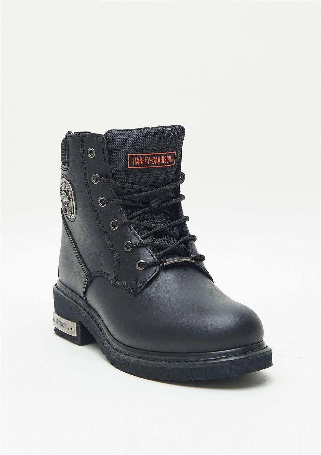 Harley Davidson Jim Erkek Deri Siyah Bot