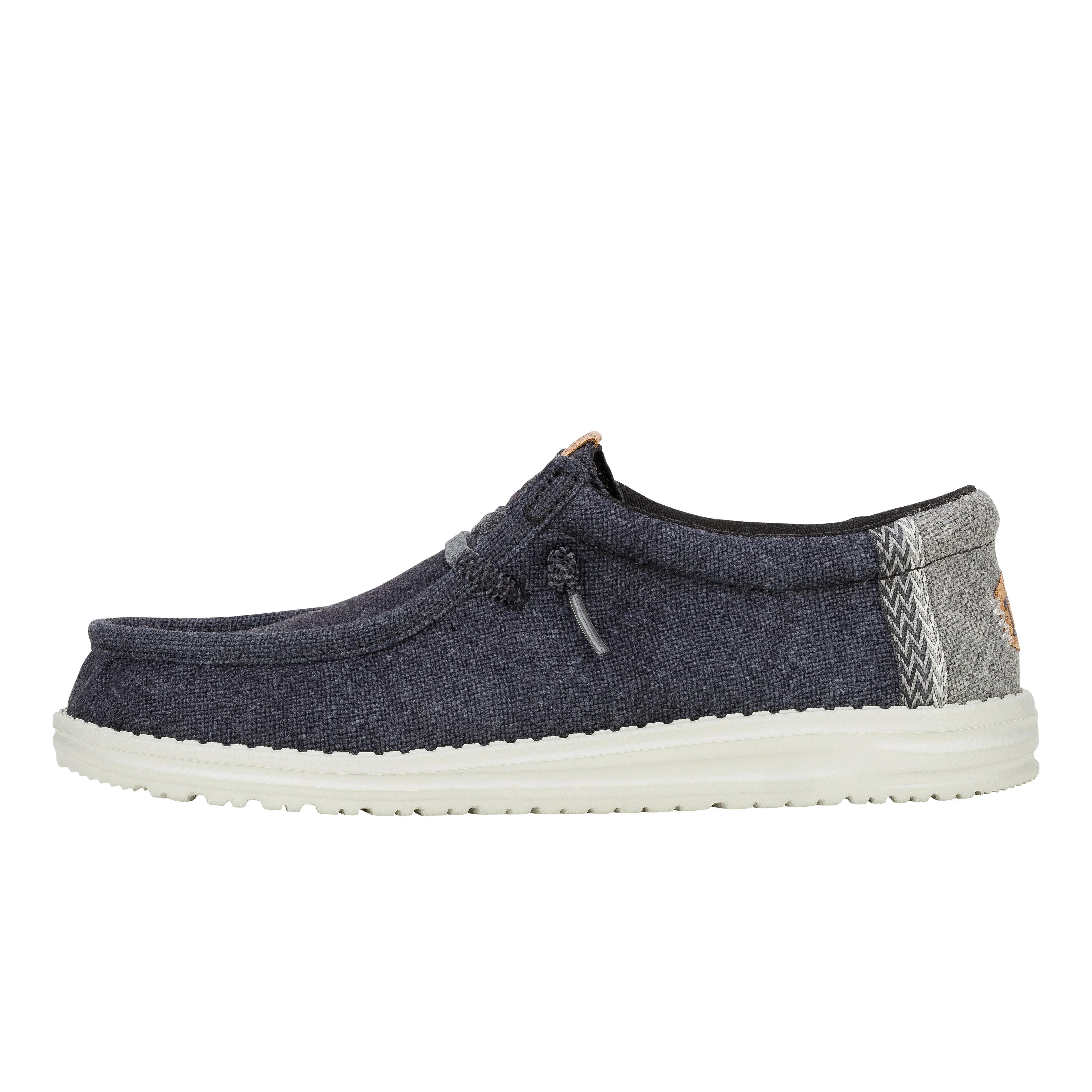Hey Dude Wally Jute - Black / Granite Erkek Siyah Ayakkabı