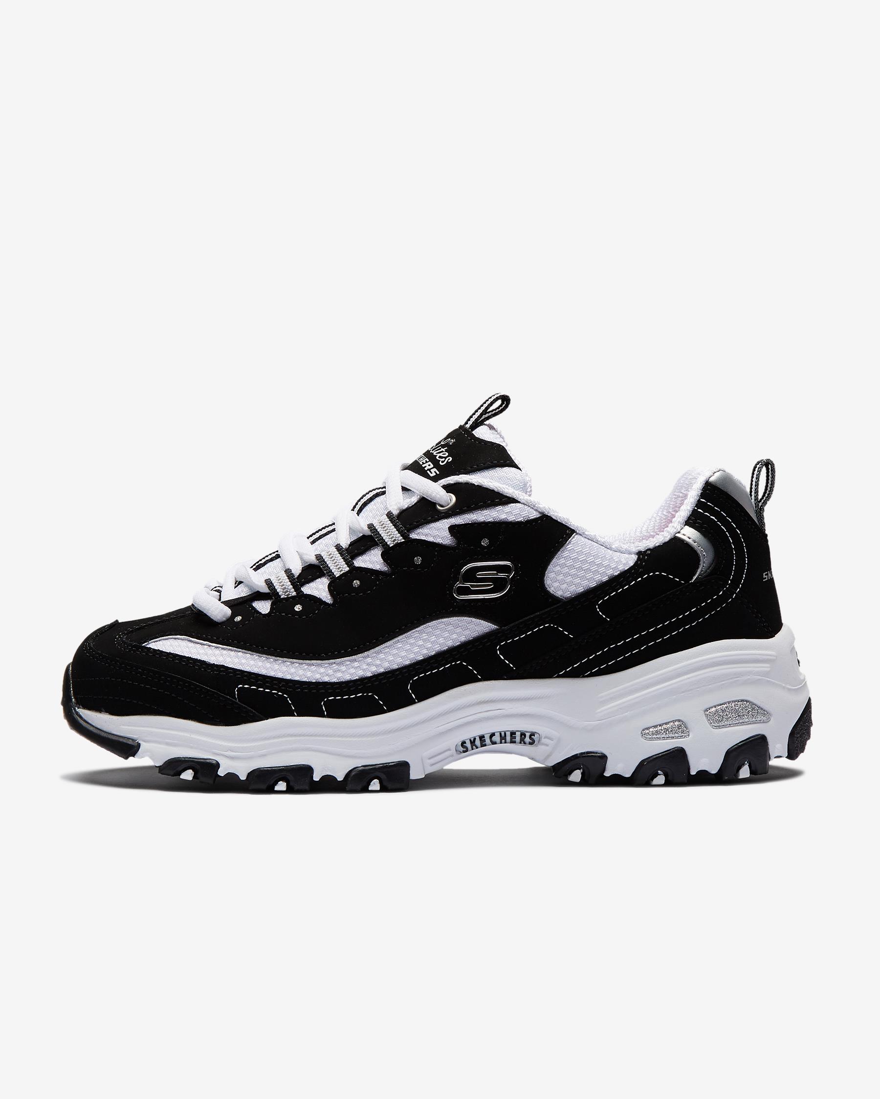 Skechers D'lites - Biggest Fan 11930 BKW Kadın Siyah Sneakers