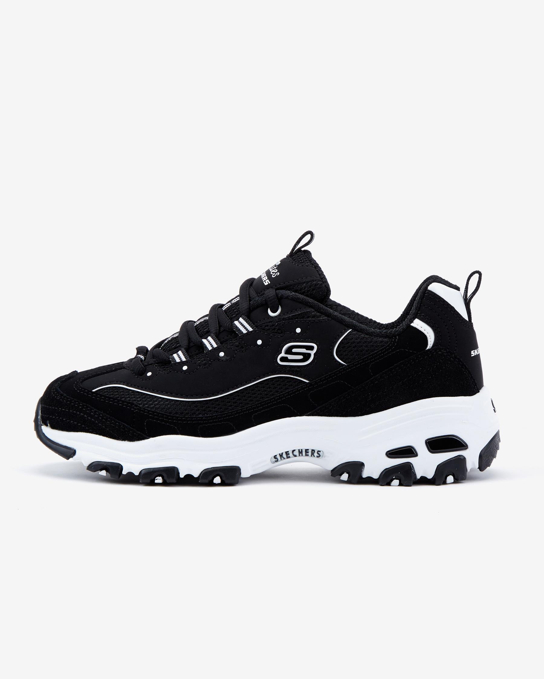 Skechers D'lites - March Forward 13148 BKW Kadın Siyah Sneakers