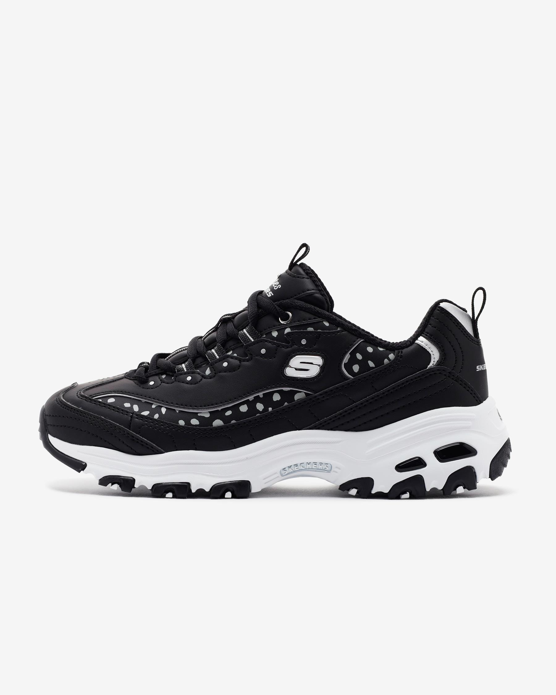 Skechers D'lites - Wildcats 150236 BKSL Kadın Siyah Sneakers