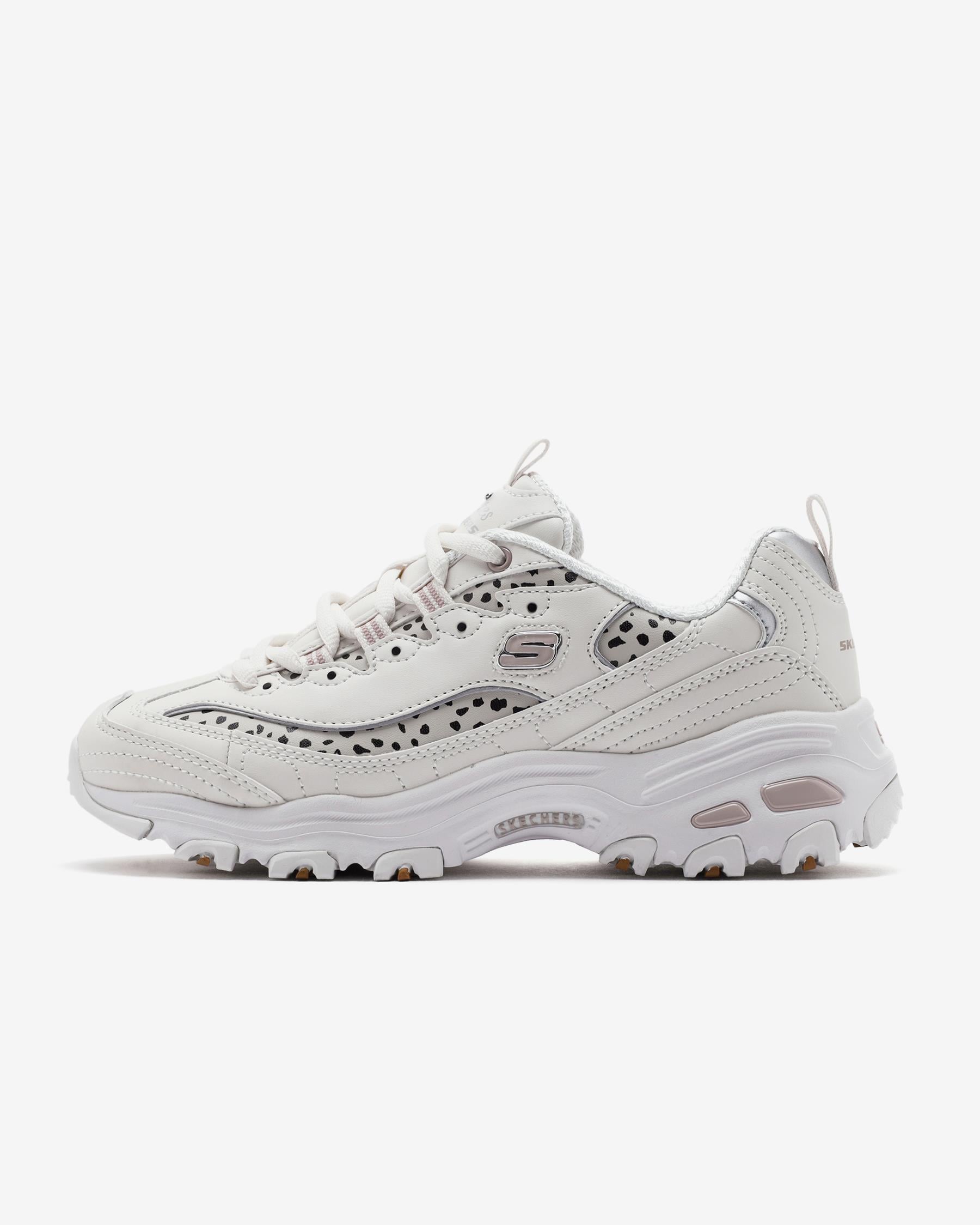Skechers D'lites - Wildcats 150236 OFPK Kadın Beyaz Sneakers