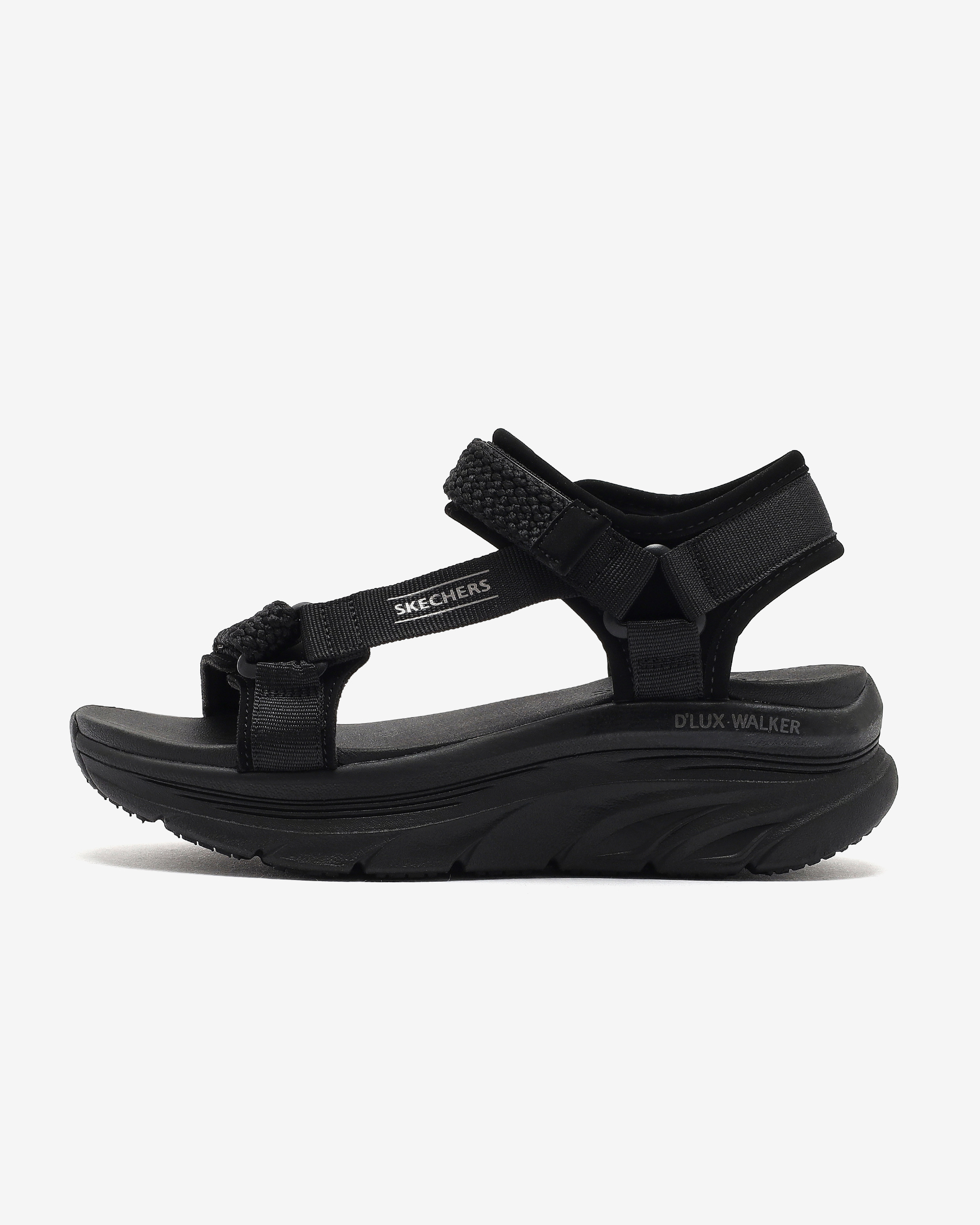 Skechers D'lux Walker - Pretty Field 119822 BBK Kadın Siyah Sandalet
