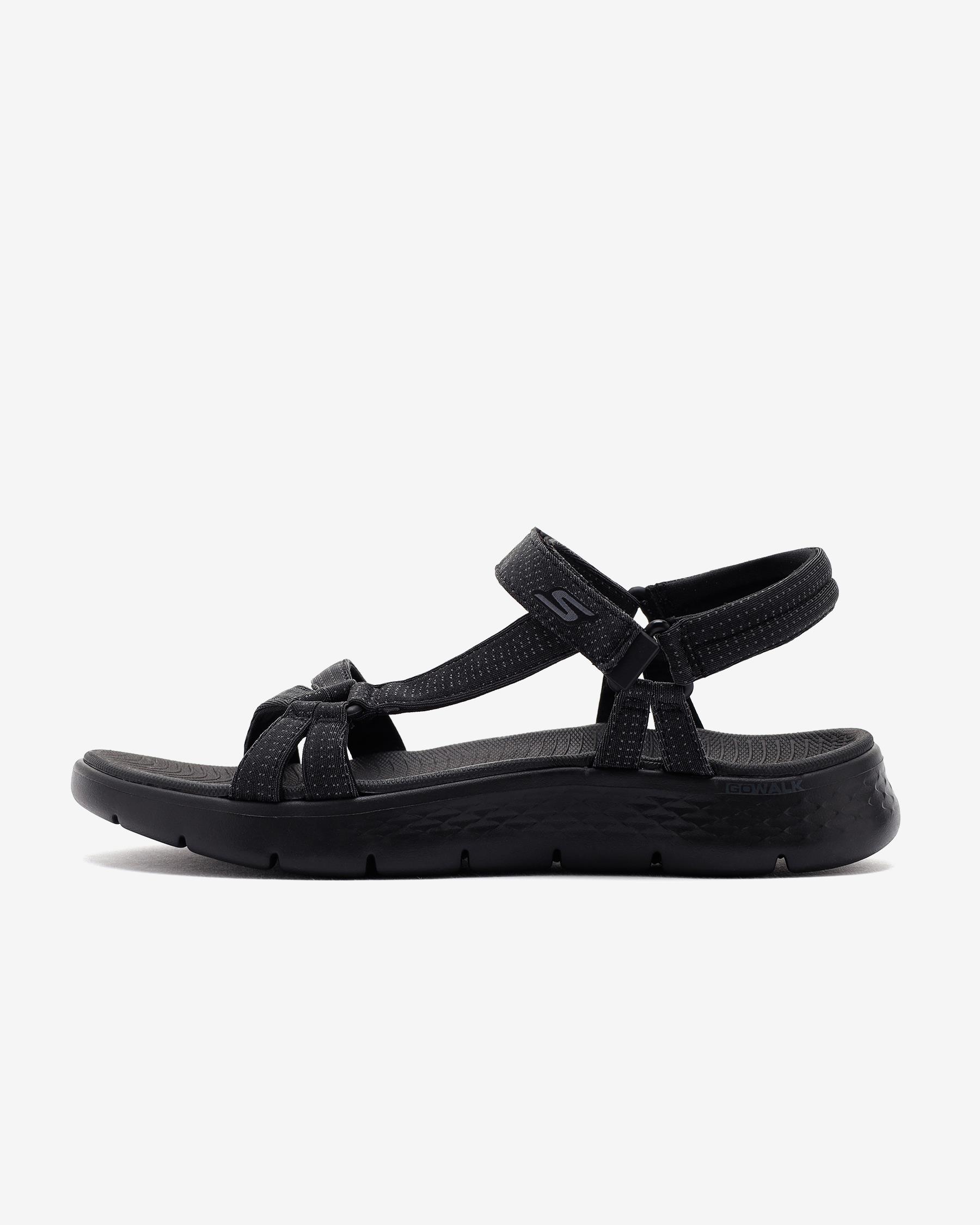 Skechers Go Walk Flex Sandal - Sublime 141451 BBK Kadın Siyah Sandalet