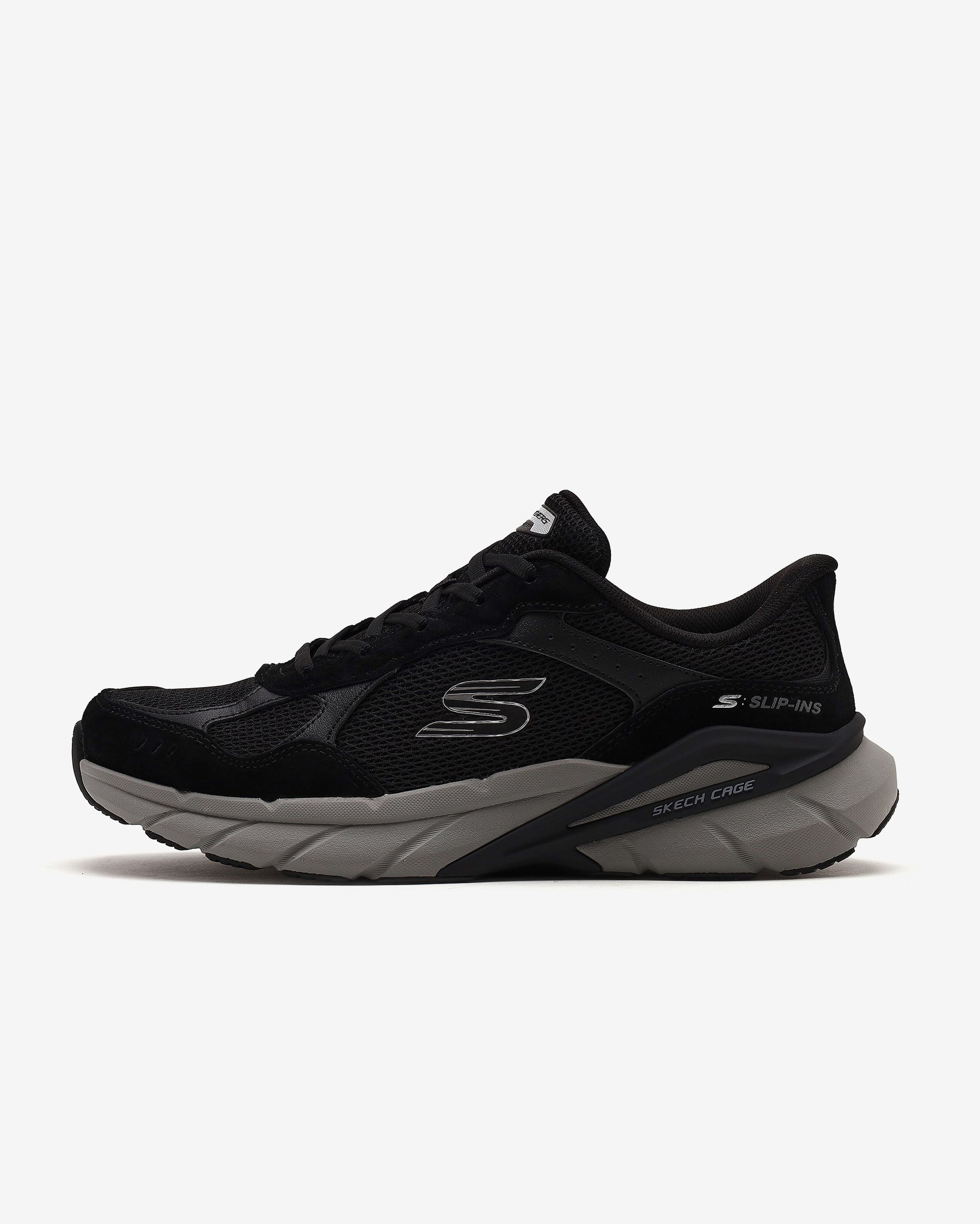 Skechers Skech Cage 233275 BKCC Erkek Siyah Spor Ayakkabı