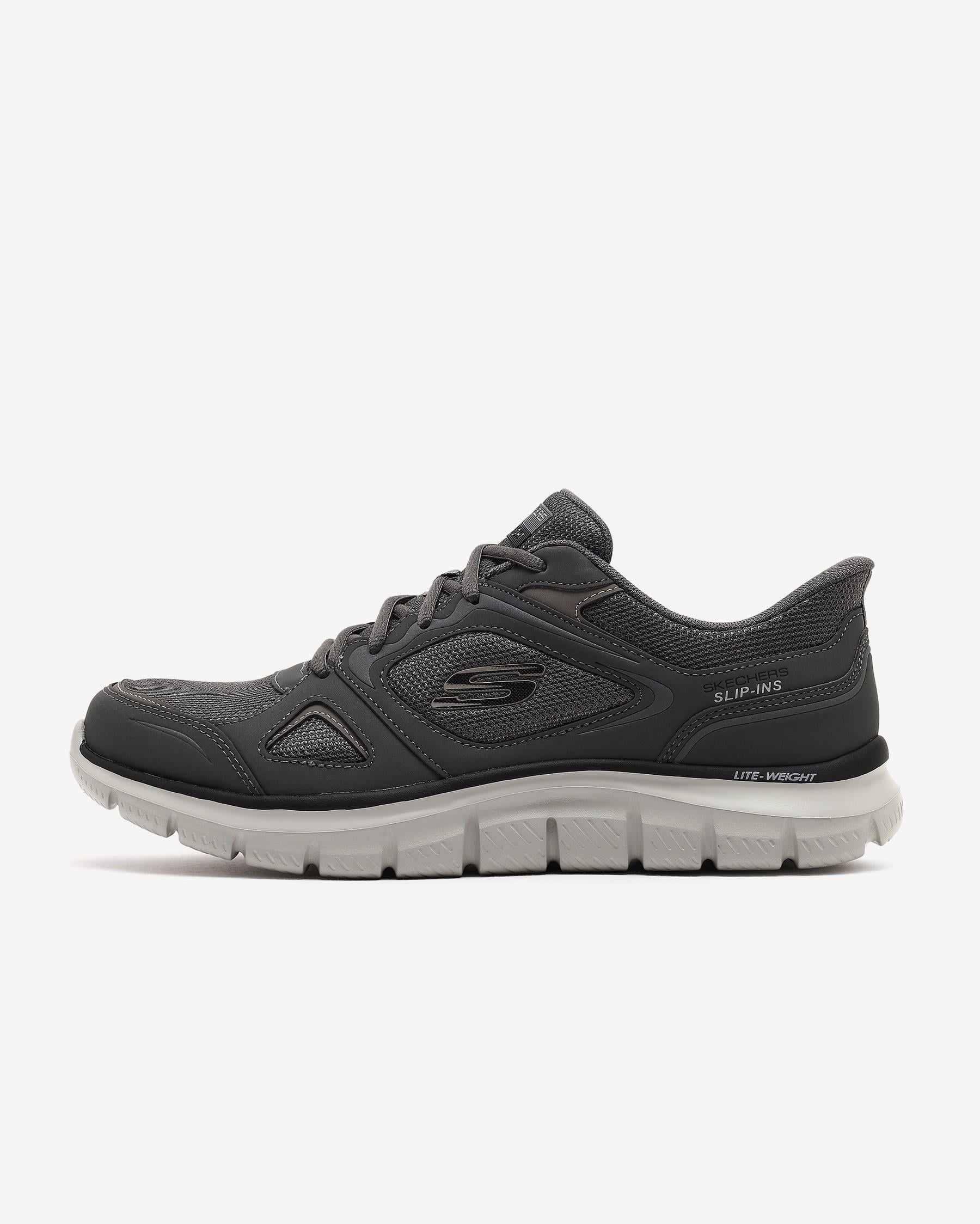 Skechers Track Ezral 233039TK CHAR Erkek Gri Sneaker
