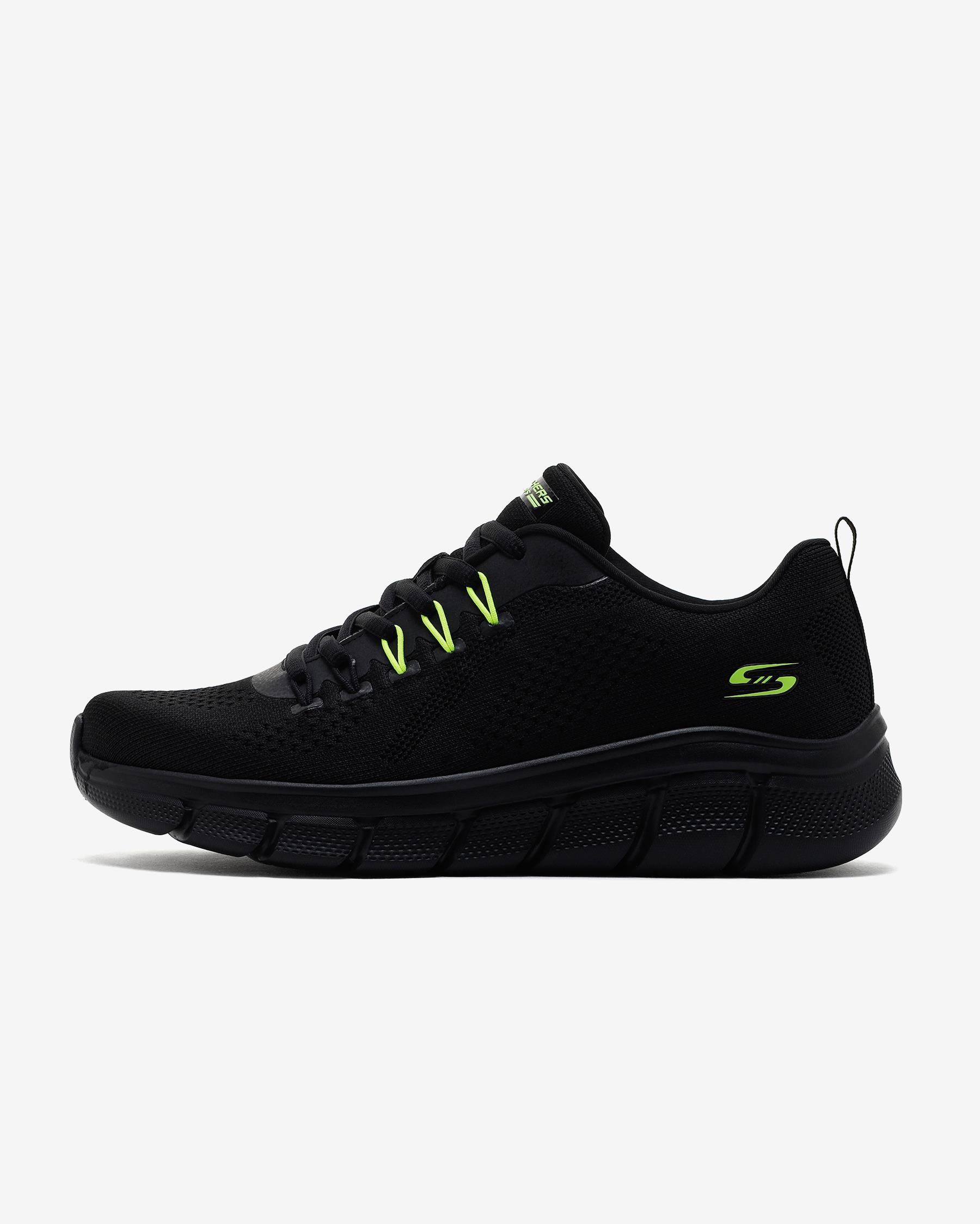Bobs Sport B Flex - Electric Cool 118101 BBK Erkek Siyah Sneakers