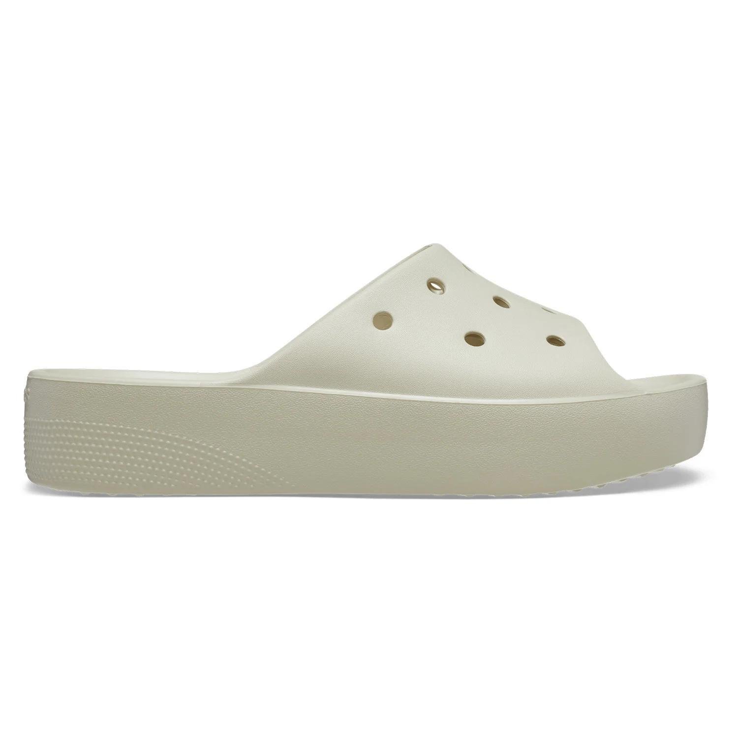 Crocs Classic Platform Clog 208180-2Y2 Kadın Bej Terlik