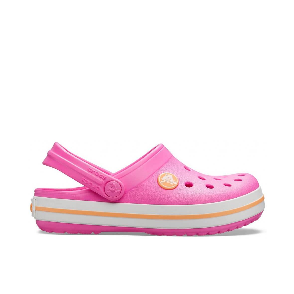 Crocs Crocband Clog K Electric Pink / Cantaloupe Çocuk Pembe Renk Terlik