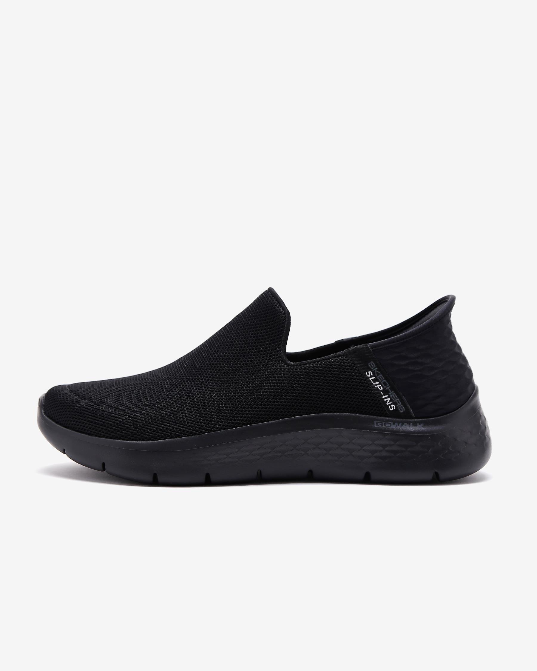 Go Walk Flex - Slip-ins 216491 BBK Erkek Siyah Yürüyüş Ayakkabısı