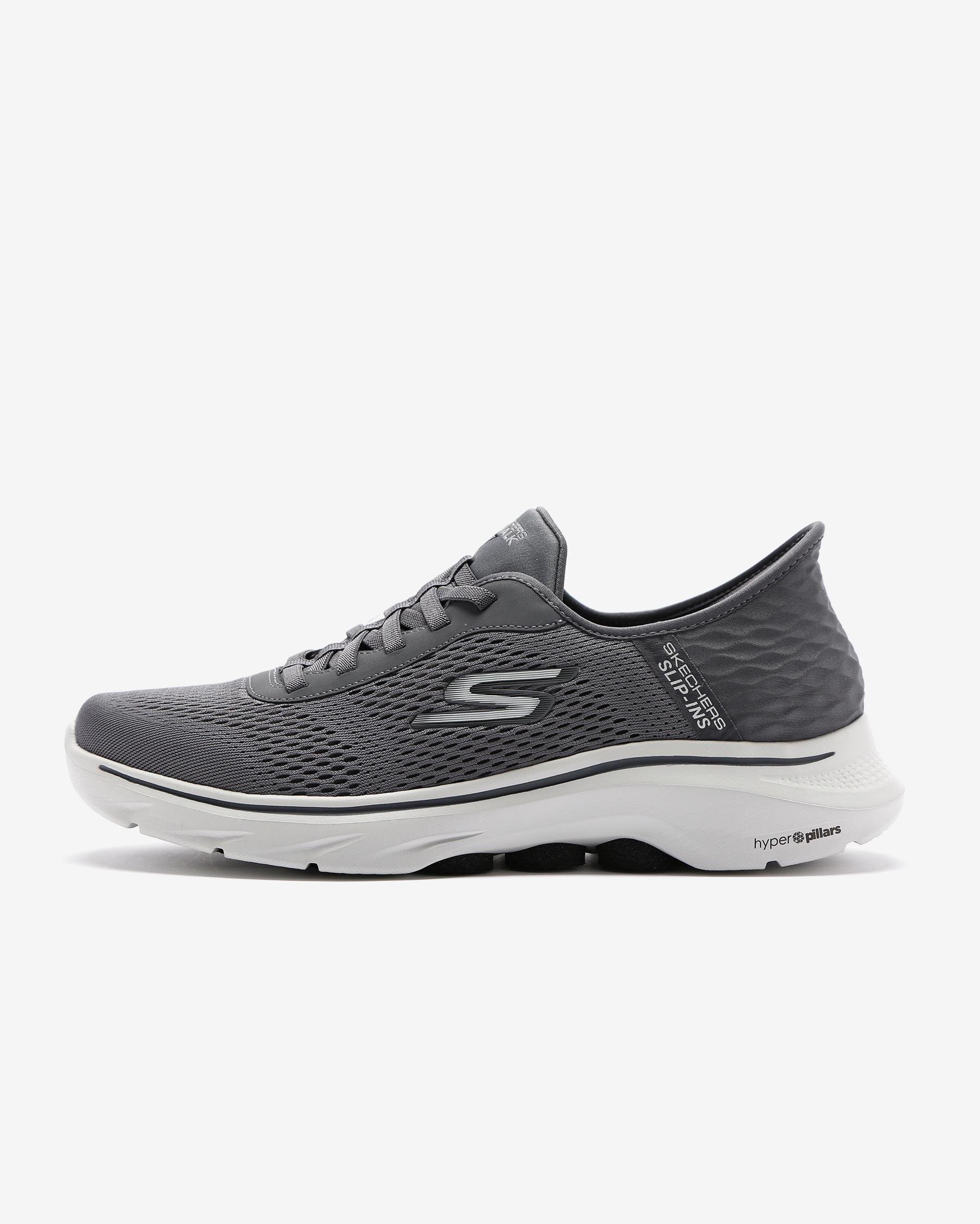 Skechers Go Walk 7 - Free Hand 2 216648 CCBK Erkek Gri Yürüyüş Ayakkabısı