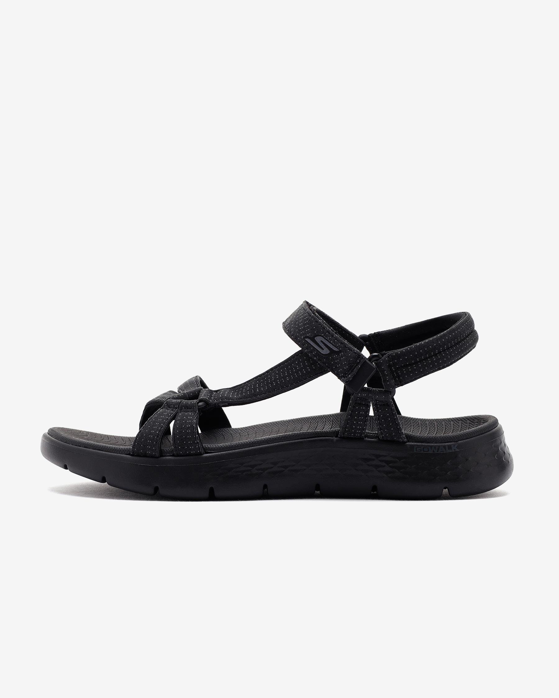 Skechers Go Walk Flex Sandal - Sublime 141451 BBK Kadın Siyah Sandalet