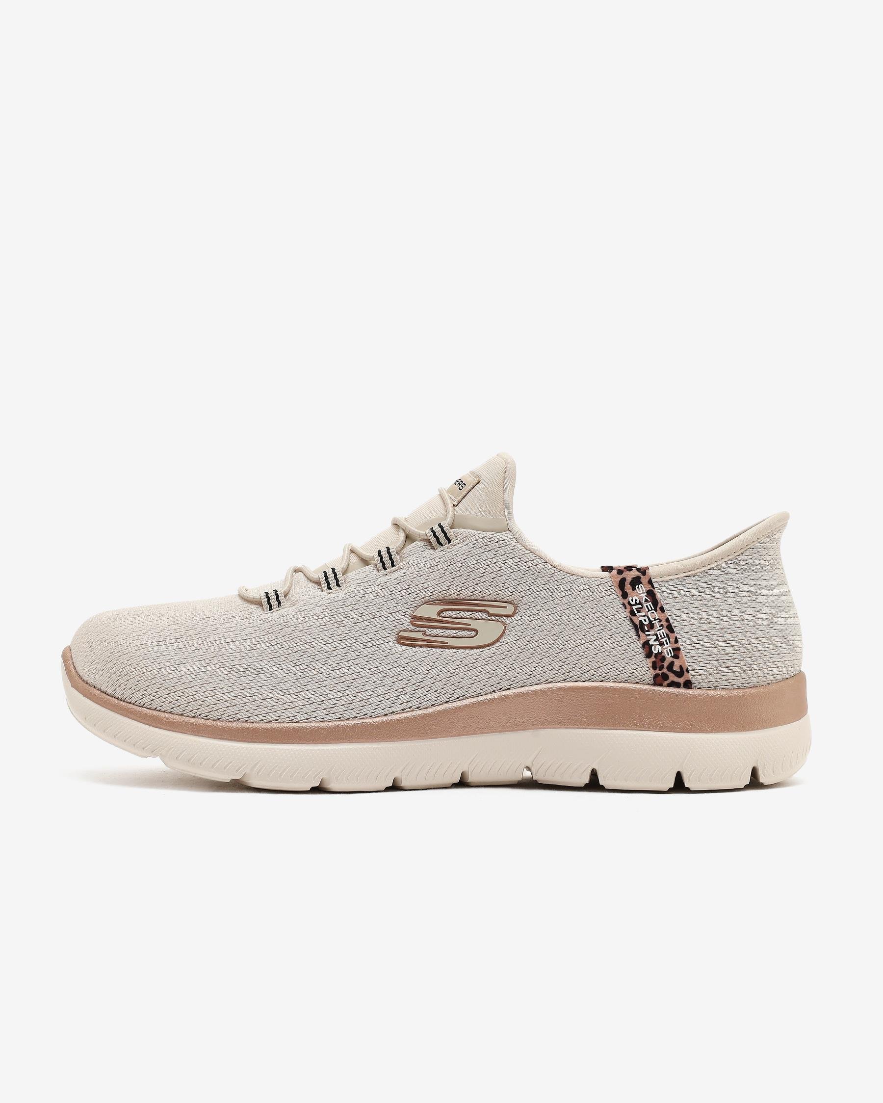 Skechers Summits Leopard Chic 150275TK NTMT Kadın Bej Spor Ayakkabı