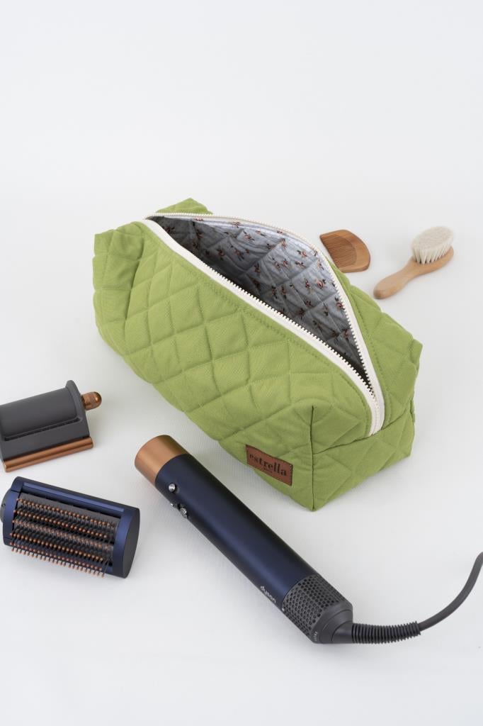 Kare YEŞİL Dyson Airwrap ve Tüm Saç Şekillendiriniz için XL Boy Çanta Seyahat Çantası YEŞİL