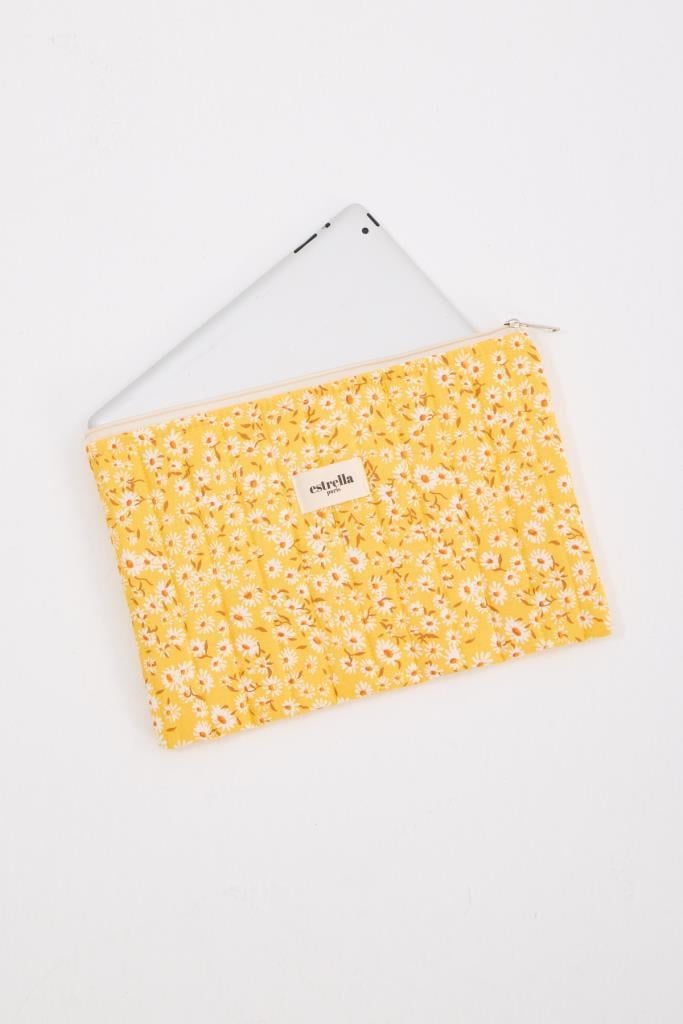 Nobel Tablet Çantası Kılıfı Papatya Sarı 11 inç 31 x 21 cm
