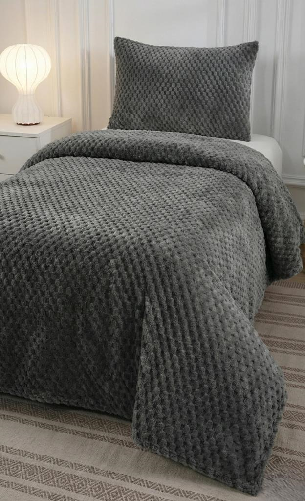 SOFT ARYA TEK Kişilik Yatak örtüsü 180x240 ANTRASİT