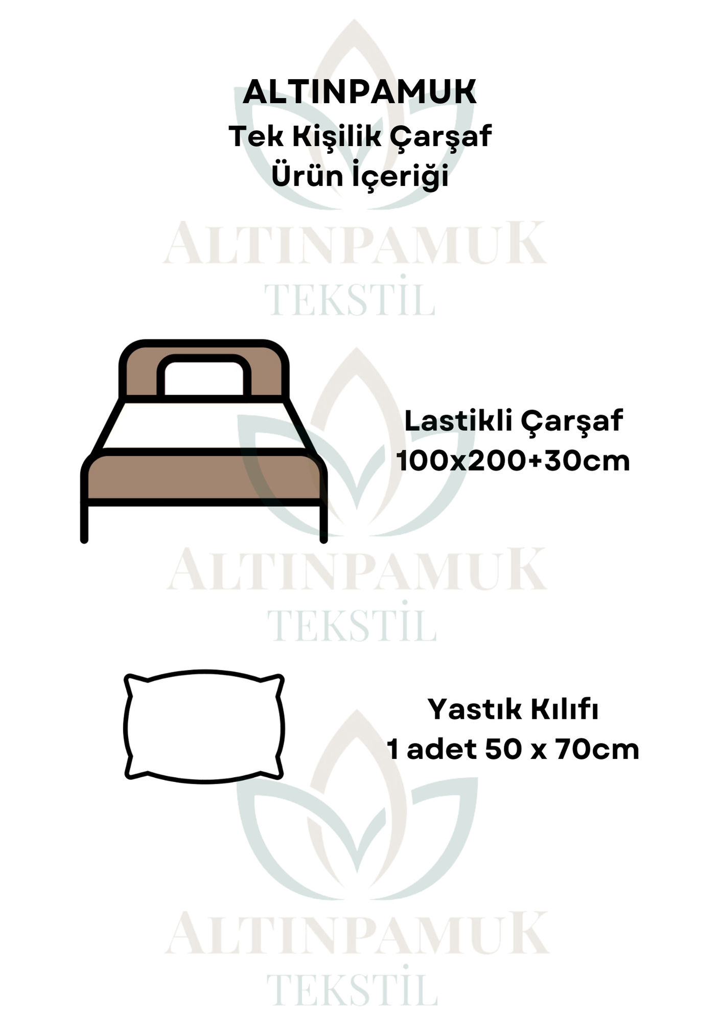 TEK KİŞİLİK LASTİKLİ ÇARŞAF+1 YASTIK KILIFI HEDİYE 100X200 SARI