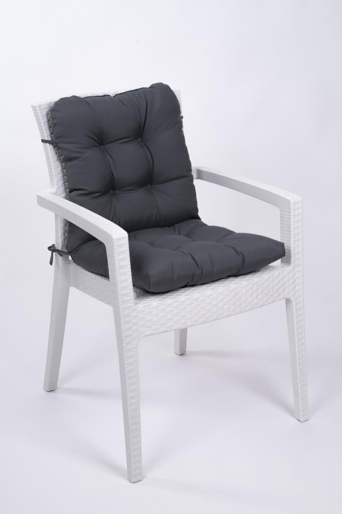Altınpamuk Neva Pofidik Lacivert Arkalıklı Sandalye minderi özel dikişli bağcıklı 44x94 cm 