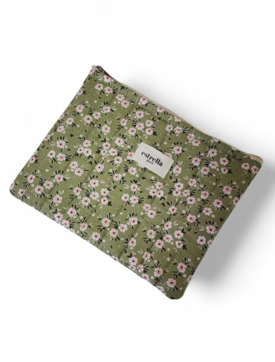 Bloom Portföy & Clutch EL Çantası tablet çantası makyaj çantası Yeşil 25 x 19 cm