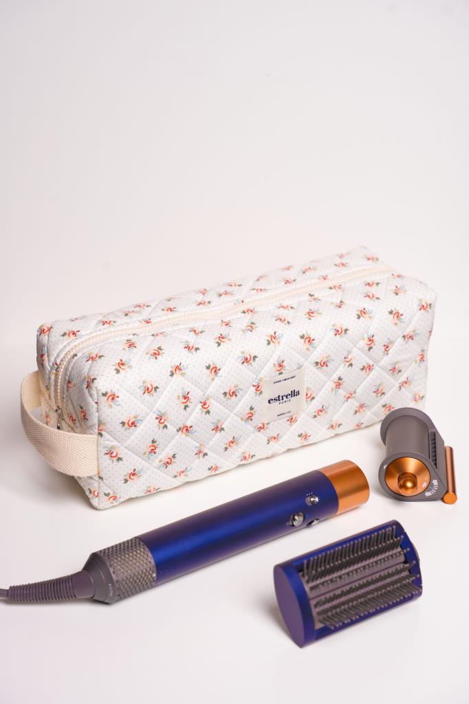 Çiçek Dy-son Airwrap ve Tüm Saç Şekillendiriciler için XL Boy Çanta Seyahat Çantası Çiçek-KARE