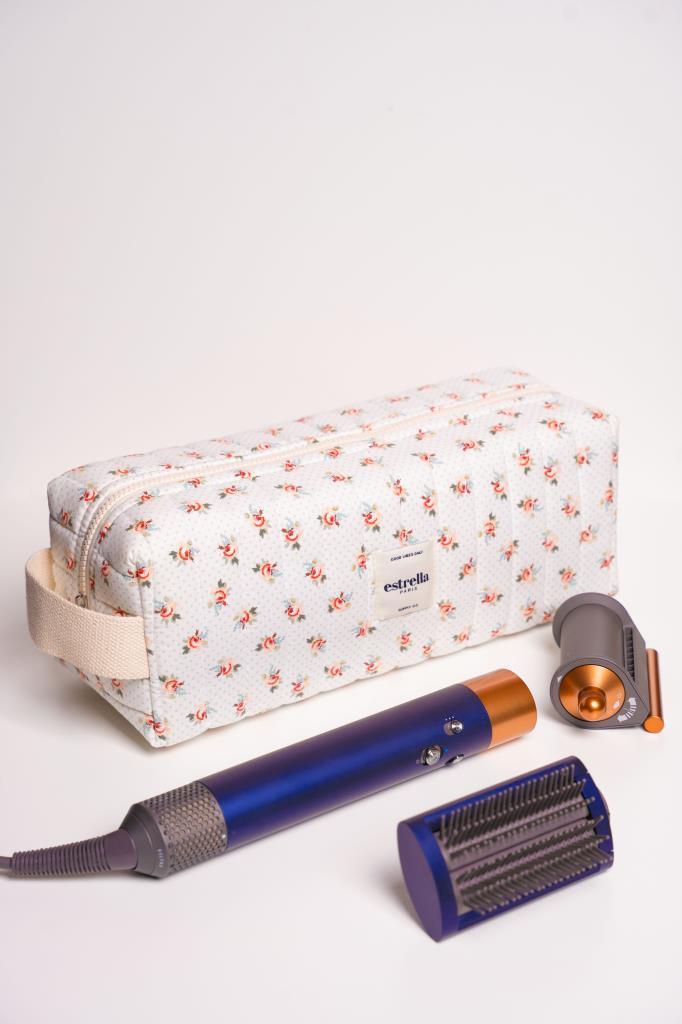 Çiçek Dy-son Airwrap ve Tüm Saç Şekillendiriciler için XL Boy Çanta Seyahat Çantası çiçek ÇİZGİ