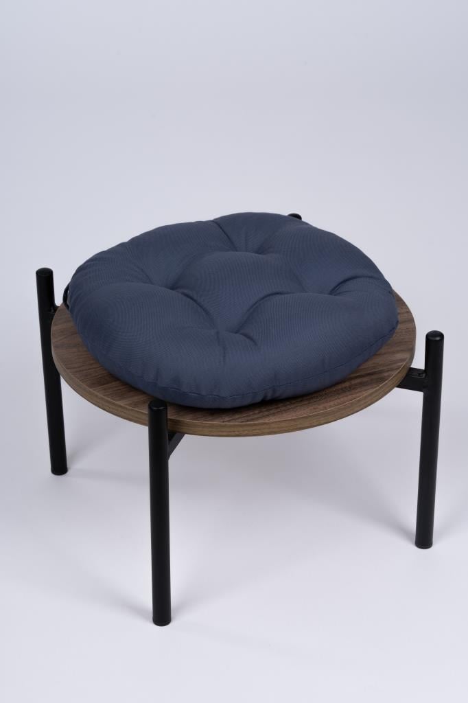 Defne Yuvarlak Sandalye-Tabure Minderi 37 cm petrol